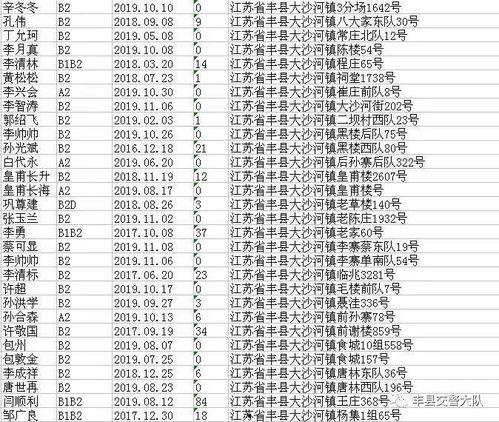 丰县爆料的人员名单最新,揭秘背后真相与疑点